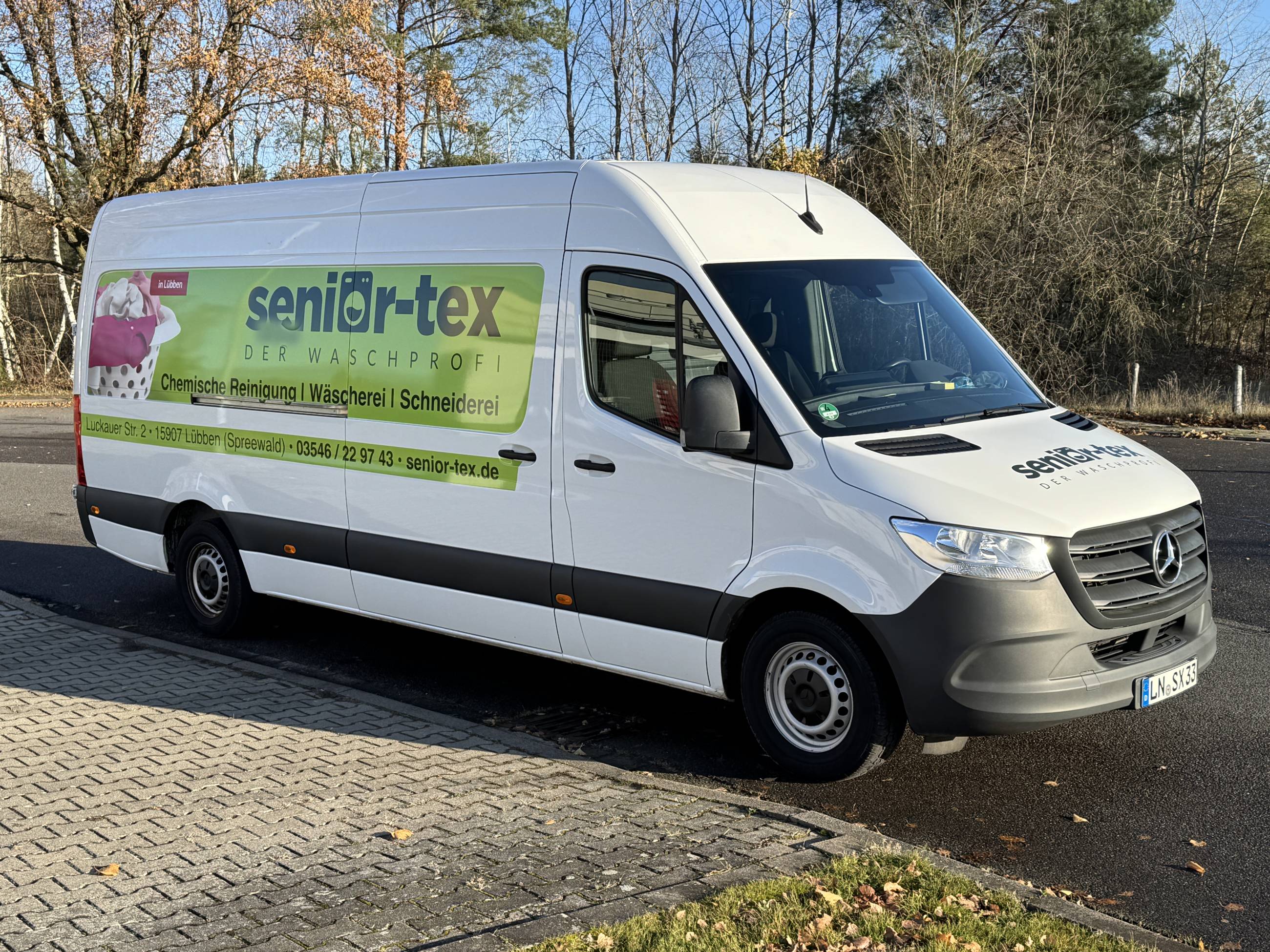 Wäscherei senior-tex in Lübben Spreewald - Transporter